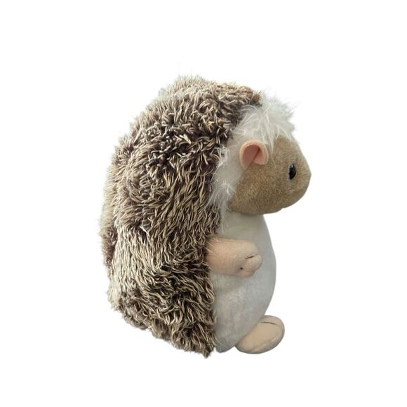 Bearington Collection White Brown Hedgehog Biggie Higgy Plush Stuffed Animal 9" - Picture 2 of 8